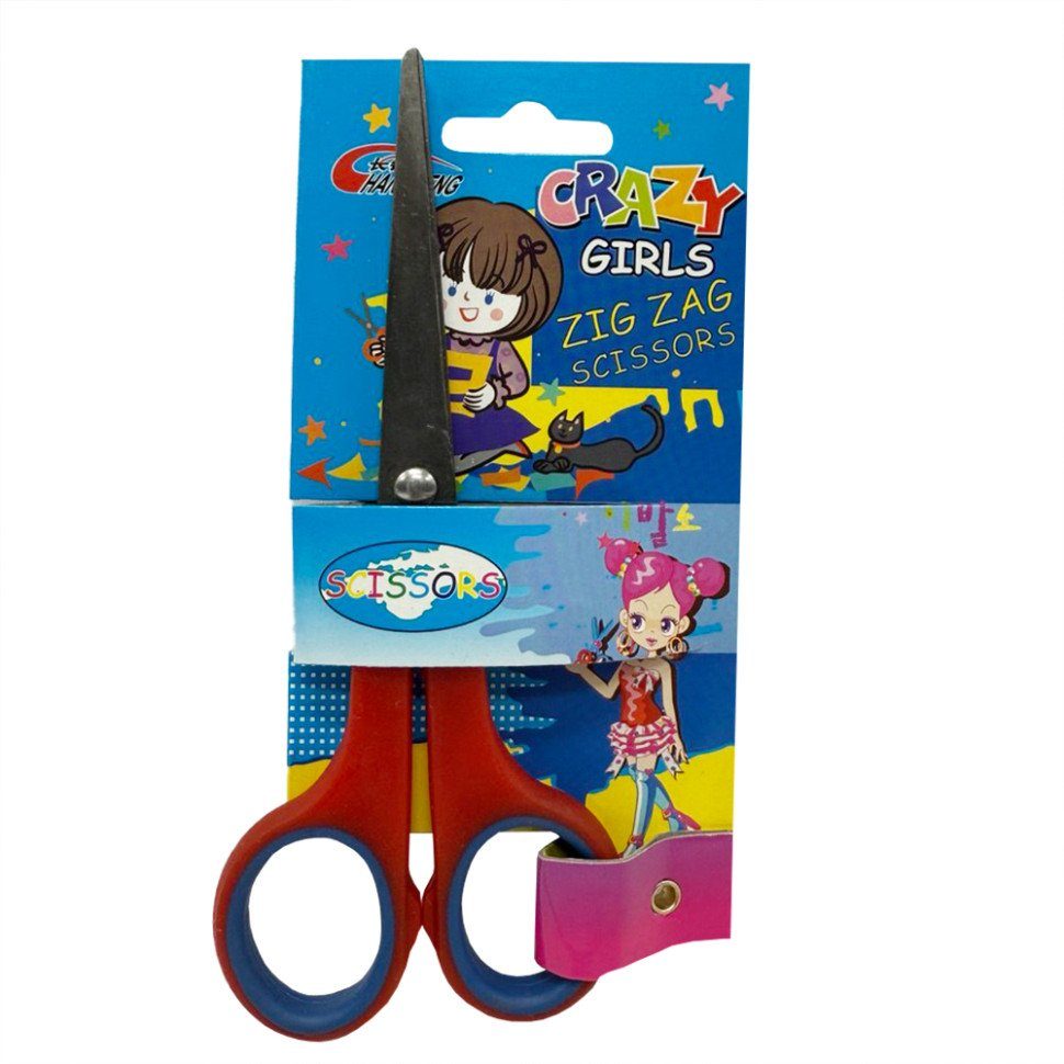 Дитячі ножиці канцелярські "№6 Scissors C" 50434(Red) довжина 14,3 см, леза 7,5 см