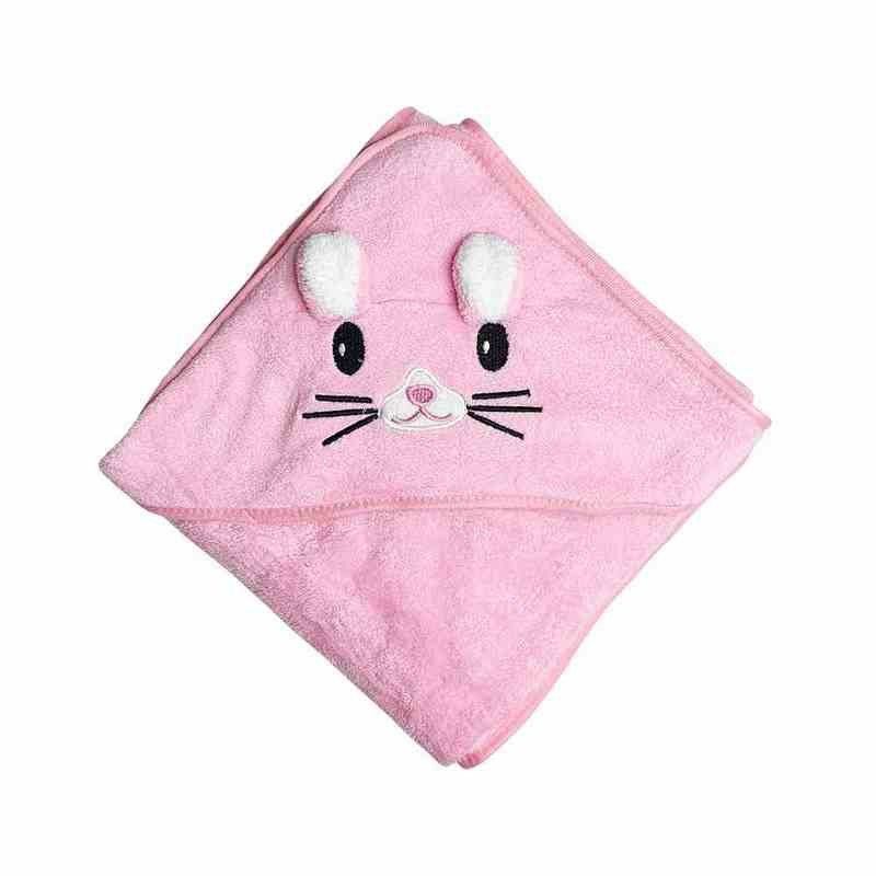 Дитячий рушник з капюшоном MGZ-0640(Pink) розмір 80х80 см