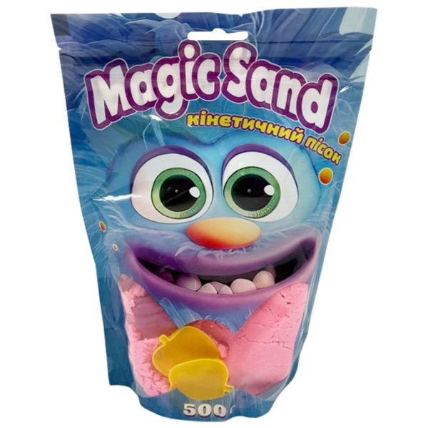 Креативна творчість "Кінетичний пісок Magic sand" 39403-8 рожевий 500 грам