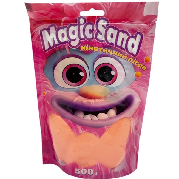 Креативна творчість "Кінетичний пісок Magic sand" 39403-7 помаранчевий 500 грам
