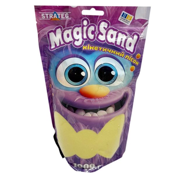 Креативна творчість "Кінетичний пісок Magic sand" 39404-5 жовтий 1 кг