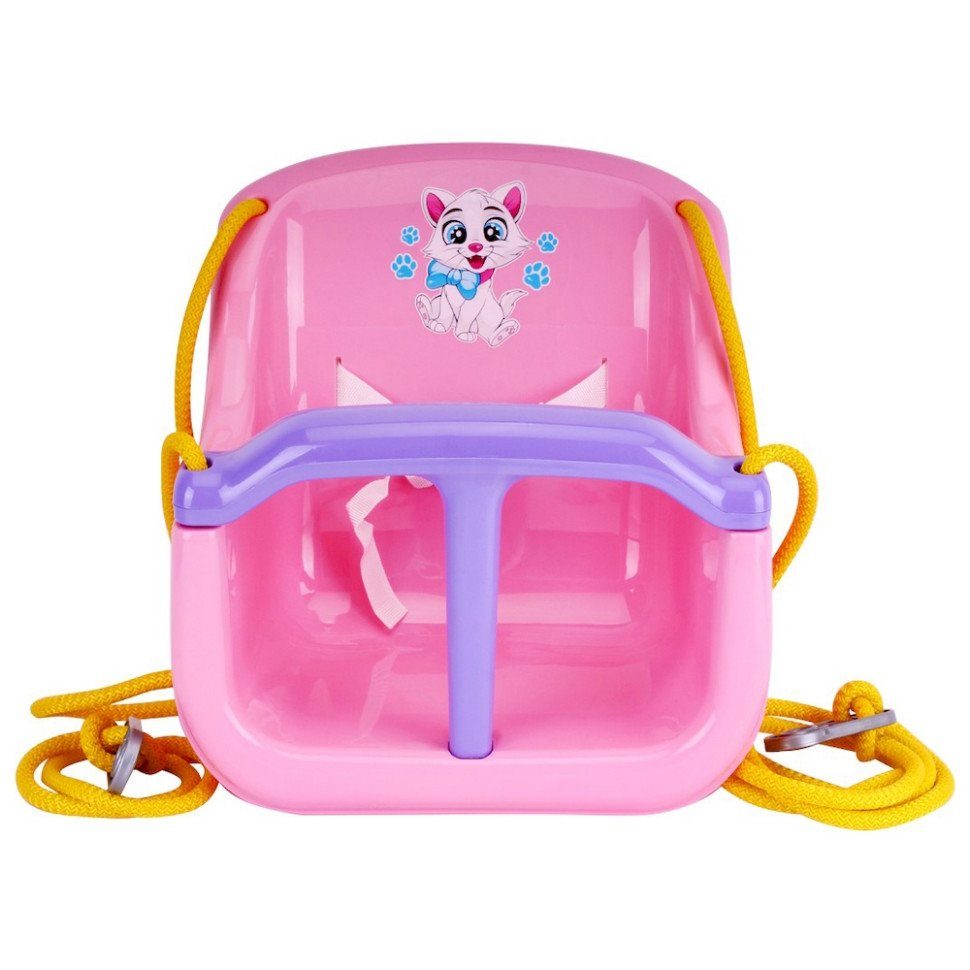 Дитяча гойдалка 8102TXK(Pink) пластик, до 20 кг, мотузка 2,5 м