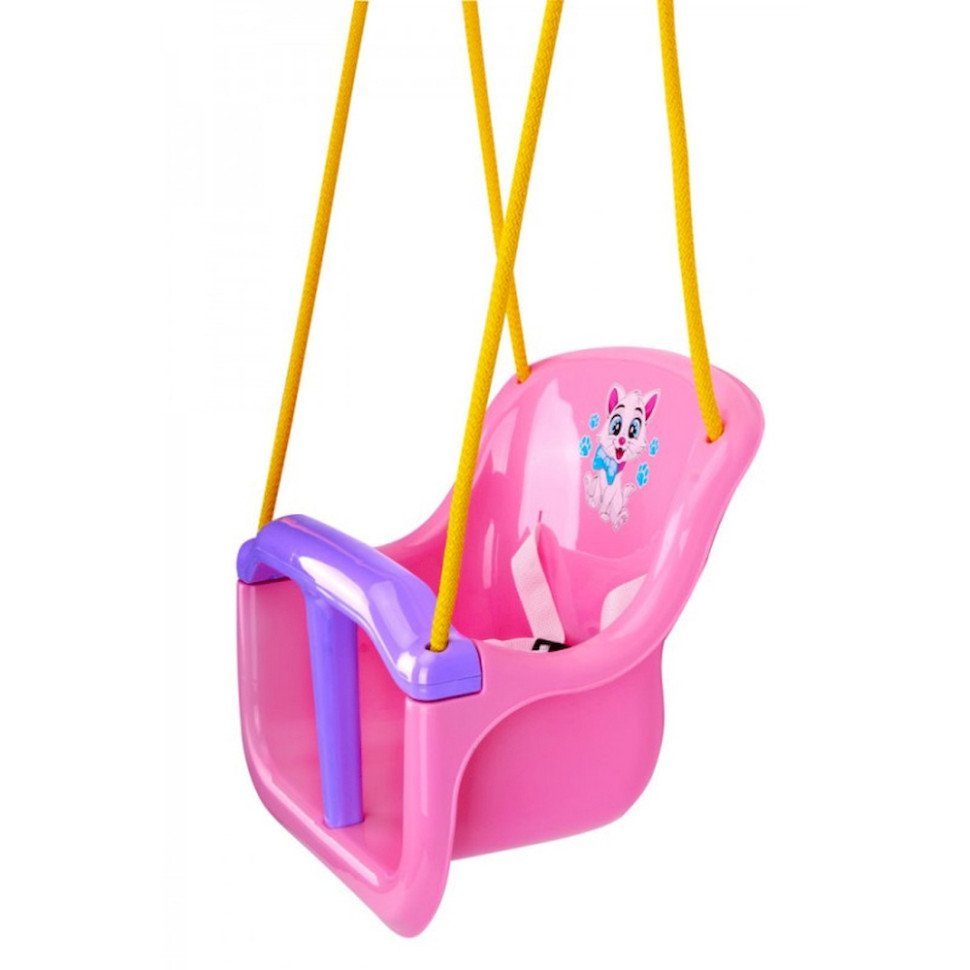 Дитяча гойдалка 8102TXK(Pink) пластик, до 20 кг, мотузка 2,5 м 2
