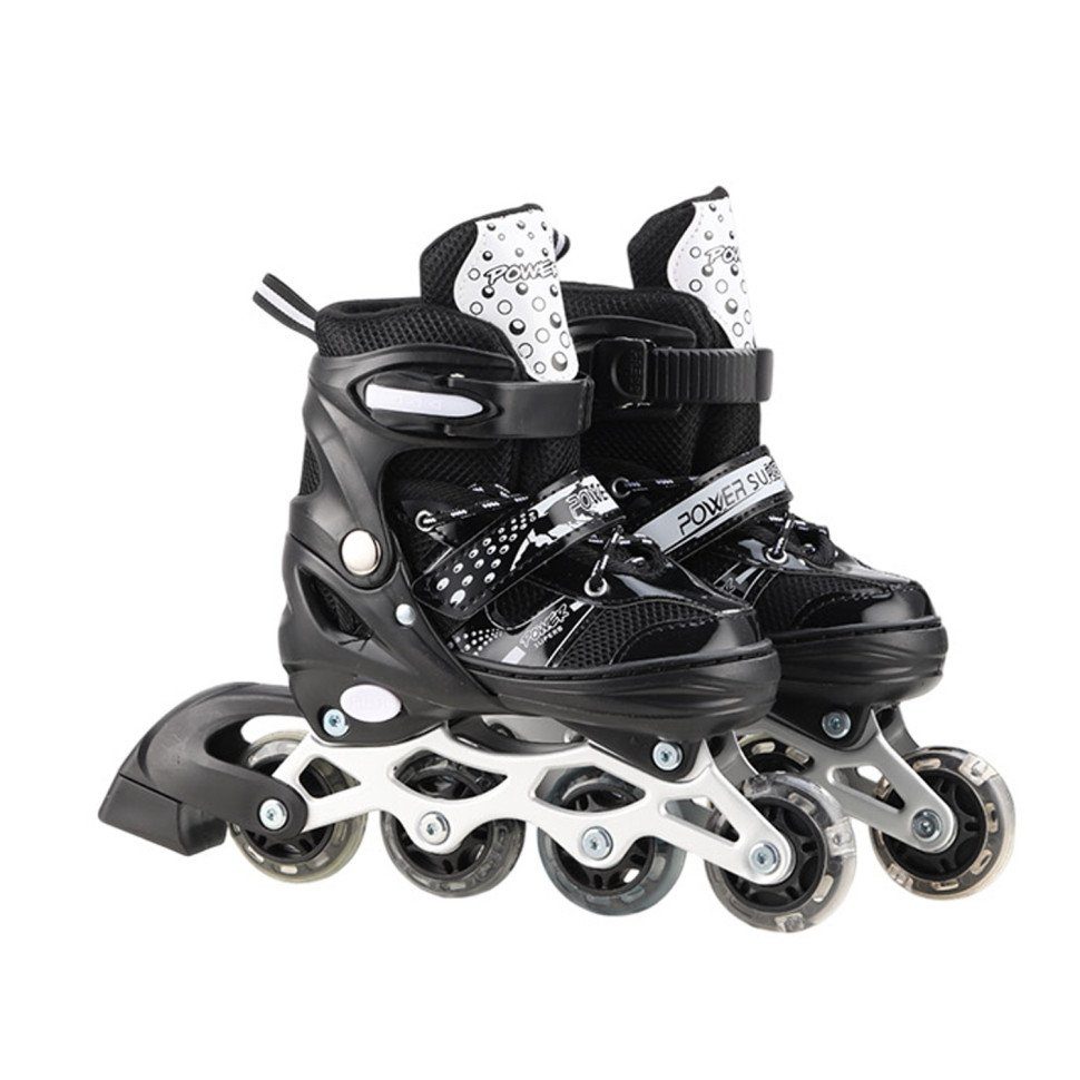Роликові ковзани RL2501(Black) колеса PVC, розмір S (30-33), зі світлом