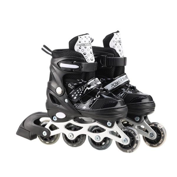 Роликові ковзани RL2501(Black) колеса PVC, розмір S (30-33), зі світлом
