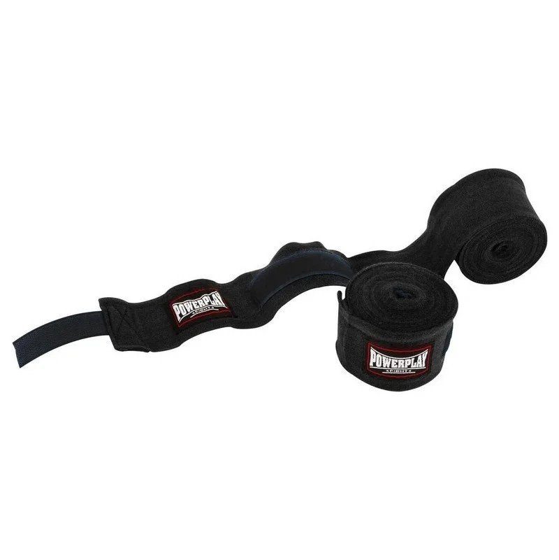 Бинти для боксу 3046 NYLON PowerPlay PP_3046_3m_Black, Чорні (3м) 2