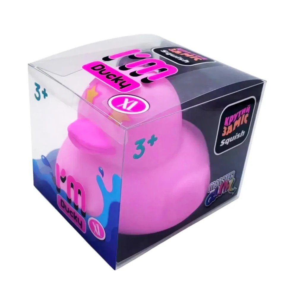 Дитячий антистрес "Крутий заміс - I'm Ducky XL" MonsterGum AS25003 Рожевий 2