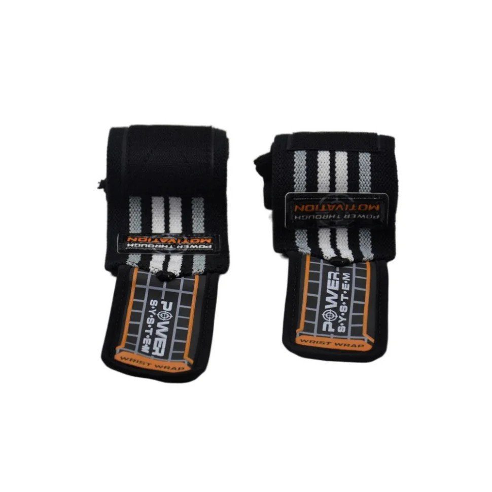 Кістові бинти Wrist Wraps Power System PS-3500_Grey-Black 2
