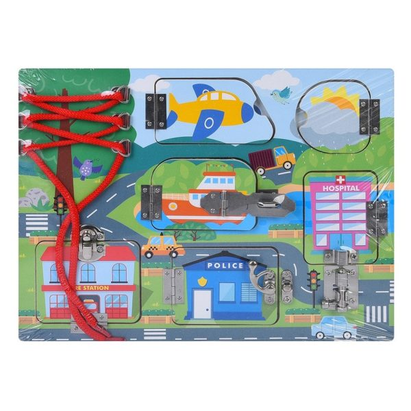 Дерев'яна іграшка Бізіборд MD 0146-2 ігрове поле 30×22,5 см