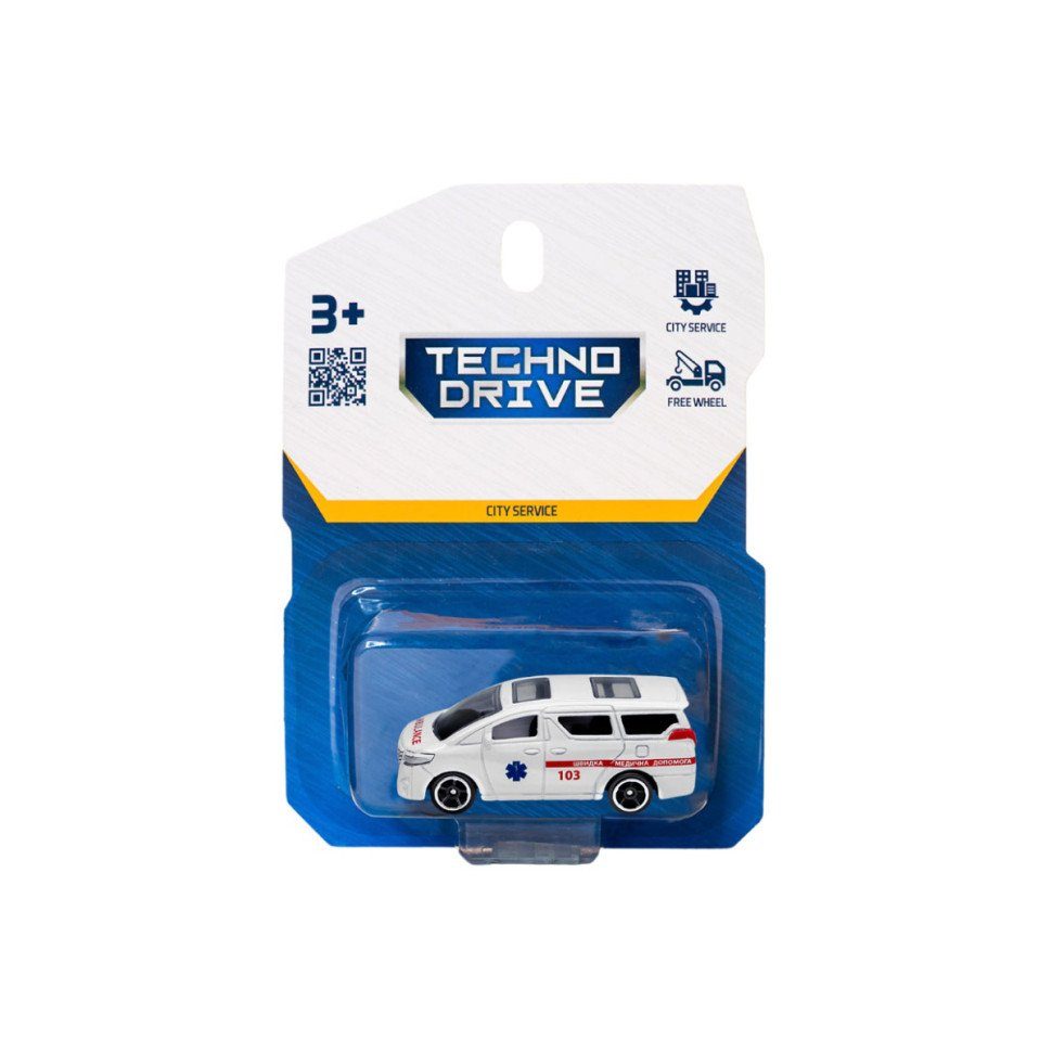 Дитяча автомодель "Швидка допомога" TechnoDrive 250421CG-5, масштаб 1:64 4