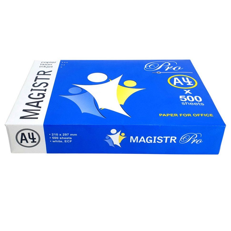 Папір офісний Magistr Pro для принтера A4-500+, 500 аркушів, щільність 80 г/м² 2
