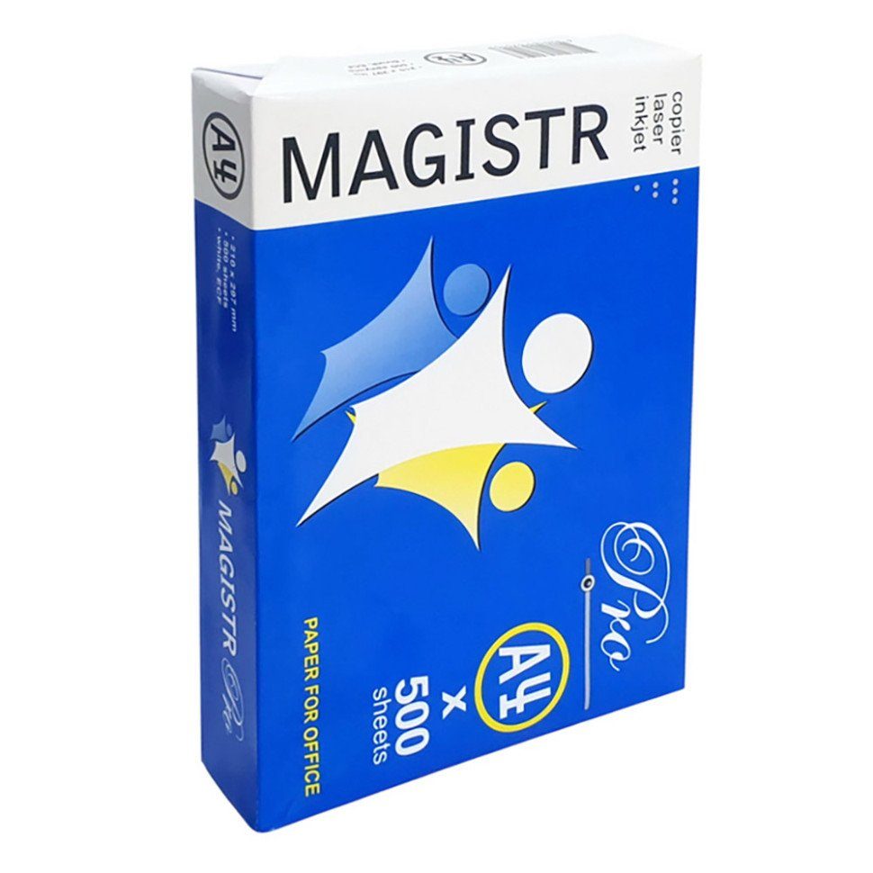 Папір офісний Magistr Pro для принтера A4-500+, 500 аркушів, щільність 80 г/м²