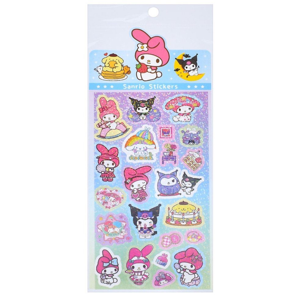 Декоративні наклейки "Sanrio Stickers" SZ240906-13 з блискітками