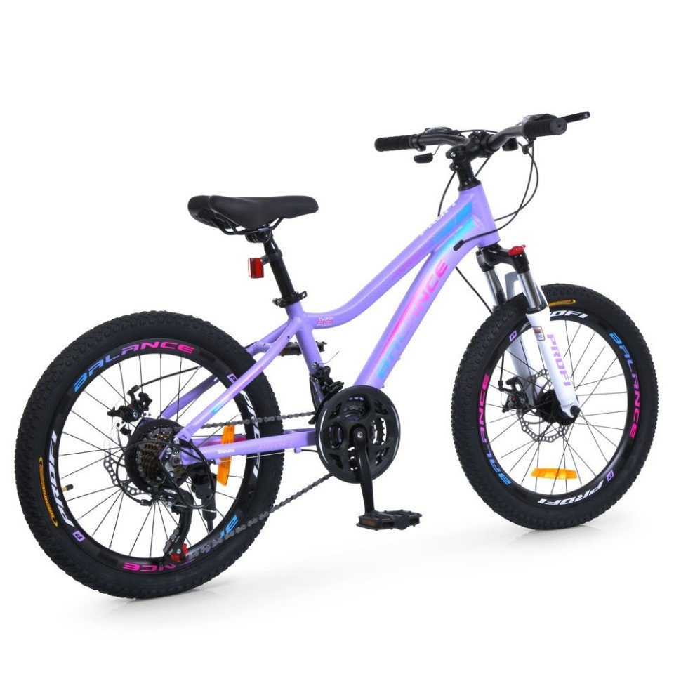 Велосипед дитячий "BALANCE" BL-2002, 20 дюймів, бузковий 2