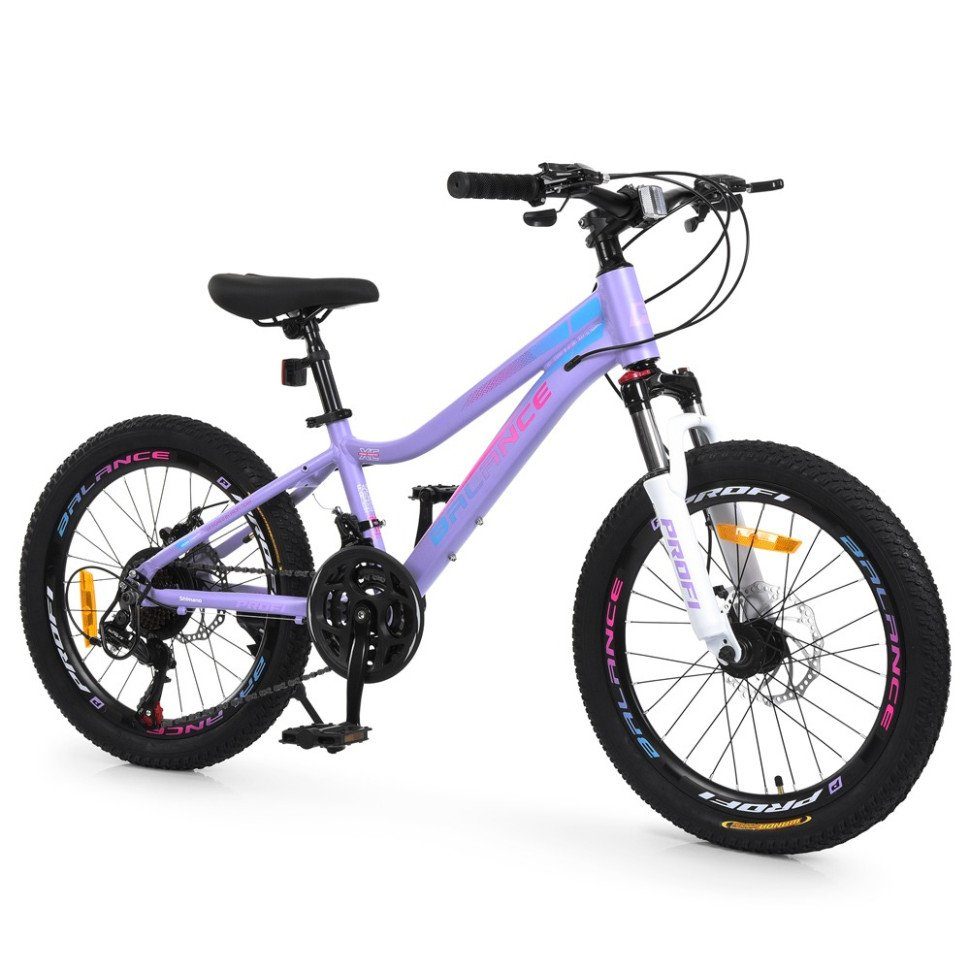 Велосипед дитячий "BALANCE" BL-2002, 20 дюймів, бузковий