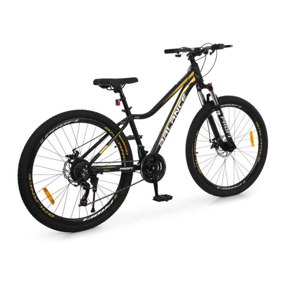 Велосипед дитячий "BALANCE" BL-27508, 27,5 дюймів, чорно-золотий 3