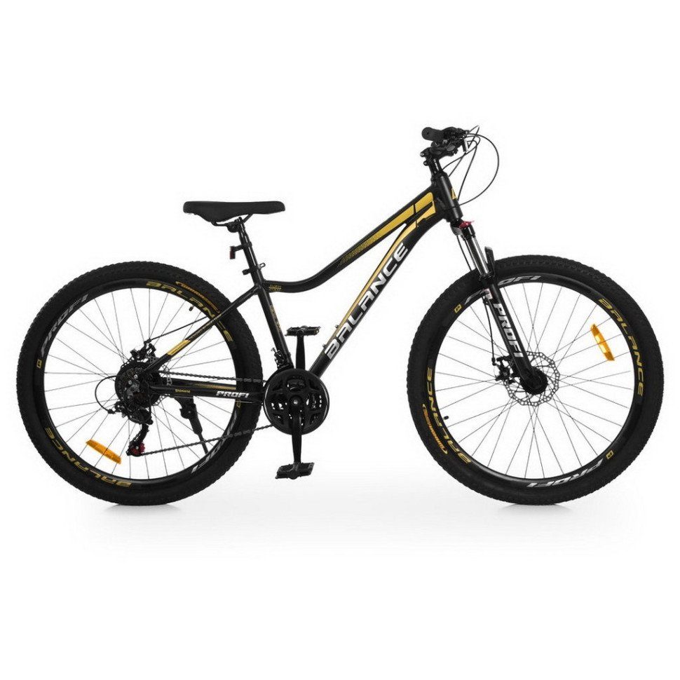 Велосипед дитячий "BALANCE" BL-27508, 27,5 дюймів, чорно-золотий 2
