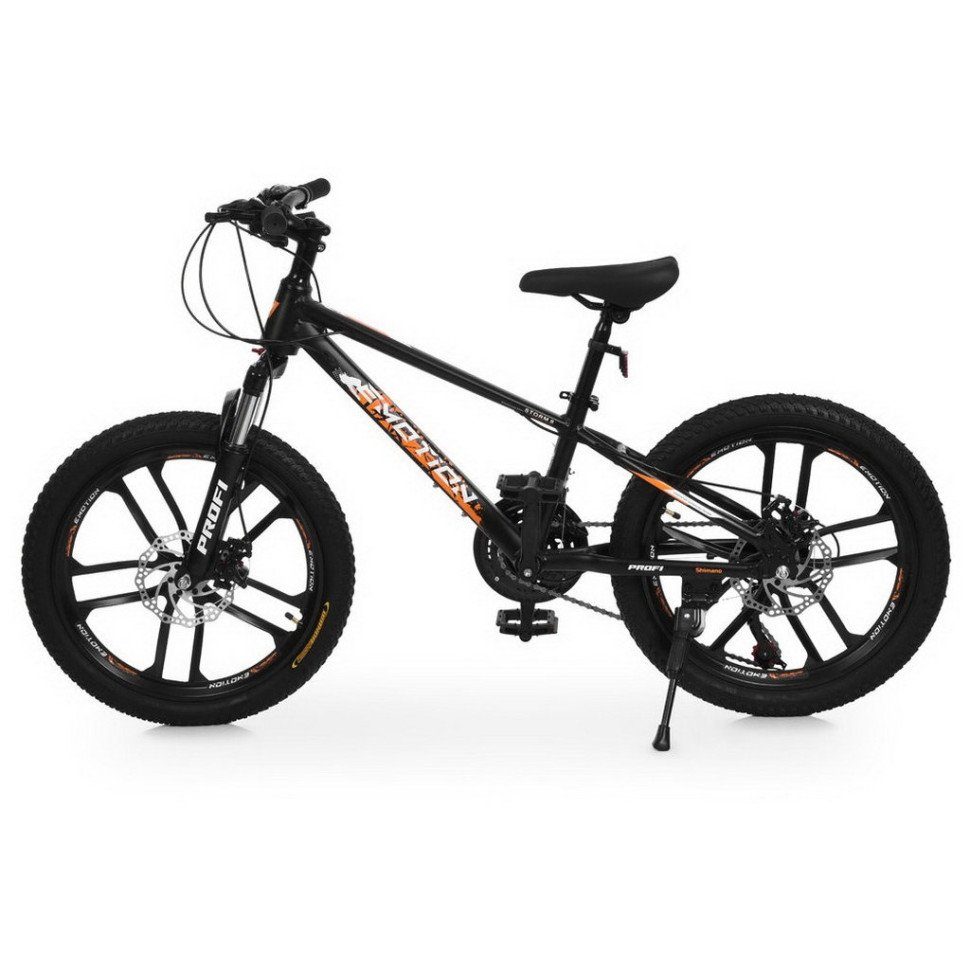 Велосипед дитячий "EMOTION" ET-2004, 20 дюймів, чорний 4