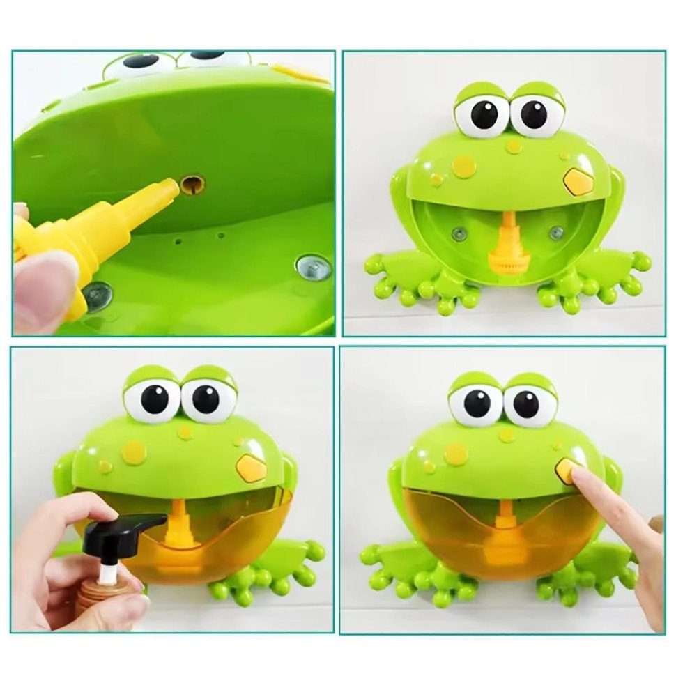 Іграшка для купання "Жабка" X18002 Bubble Frog, зі звуковими ефектами 4