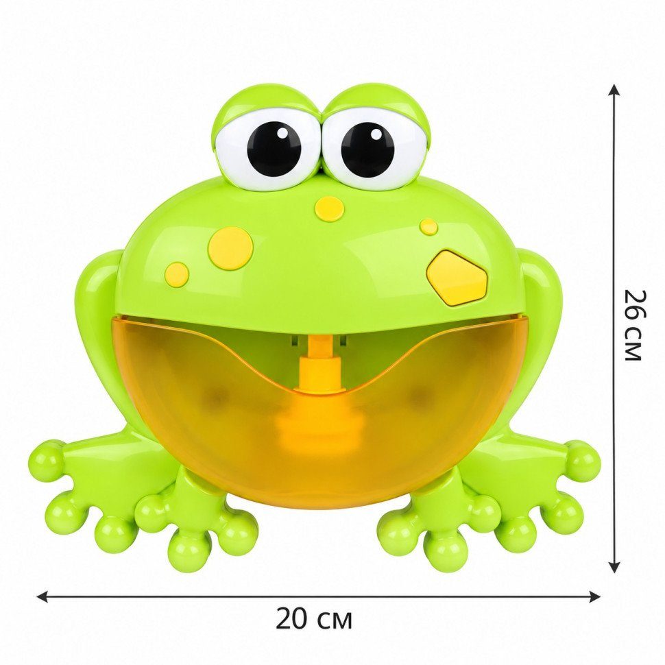 Іграшка для купання "Жабка" X18002 Bubble Frog, зі звуковими ефектами 2
