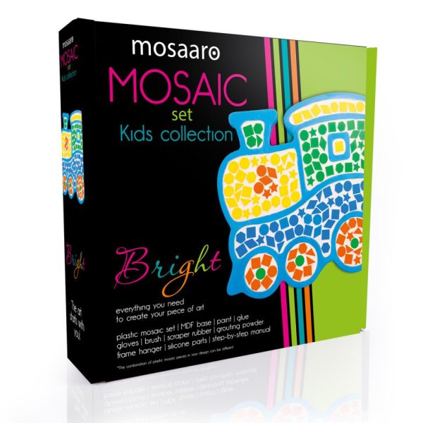 Дитячий набір для творчості пластикова мозаїка "Потяг" Mosaaro MA7008