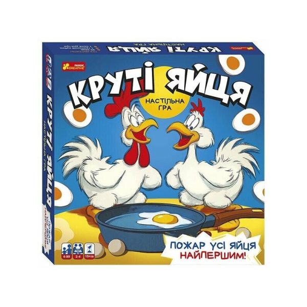 Настільна гра "Круті яйця" 10120222, 10120222У(450) ігрове поле, 30 яєць, кубик
