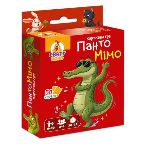 Карткова гра "Пантомімо" Vladi Toys VT5904-08 кількість карток 50 шт