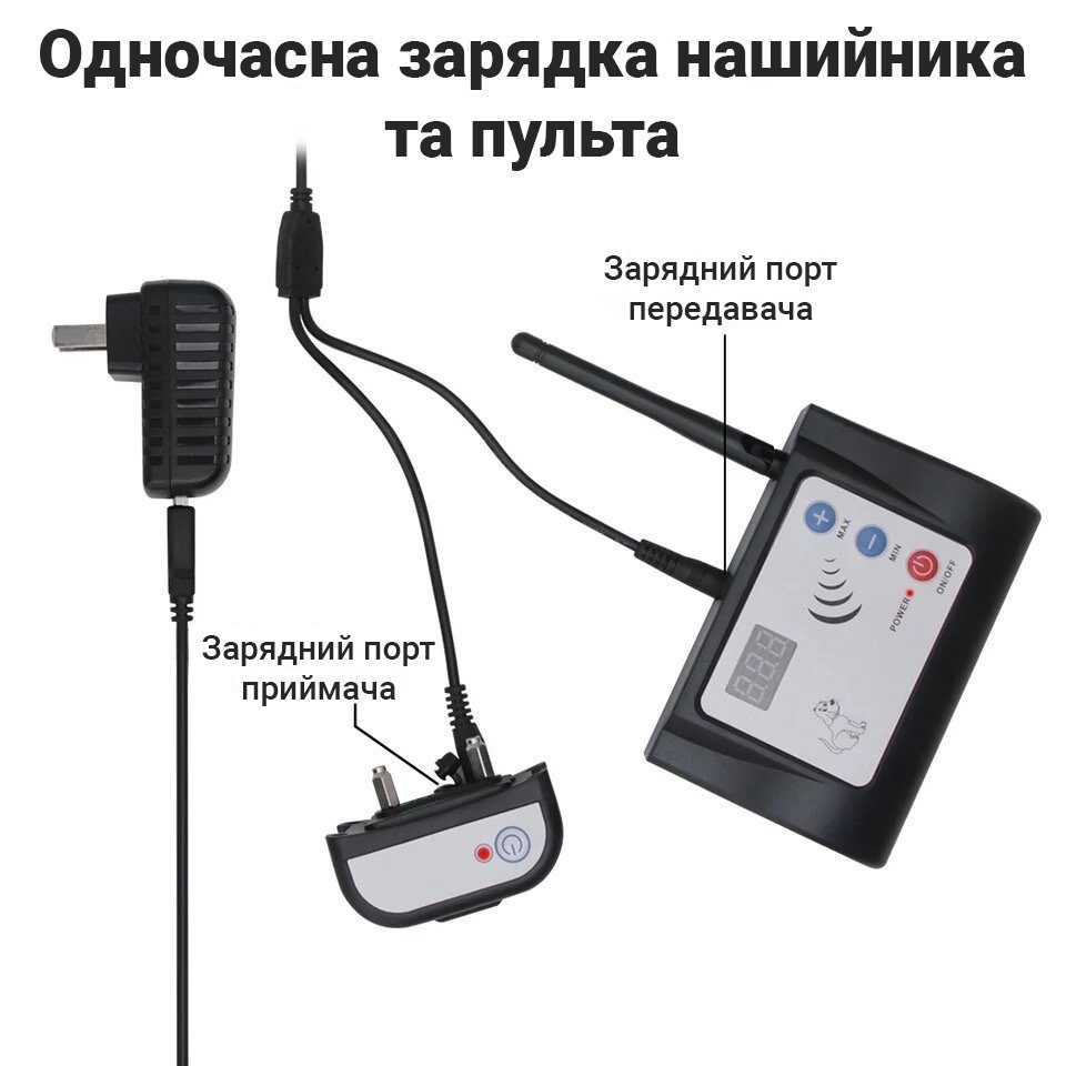 Бездротовий електронний паркан для собак iPets YH882-1, до 300 м 7