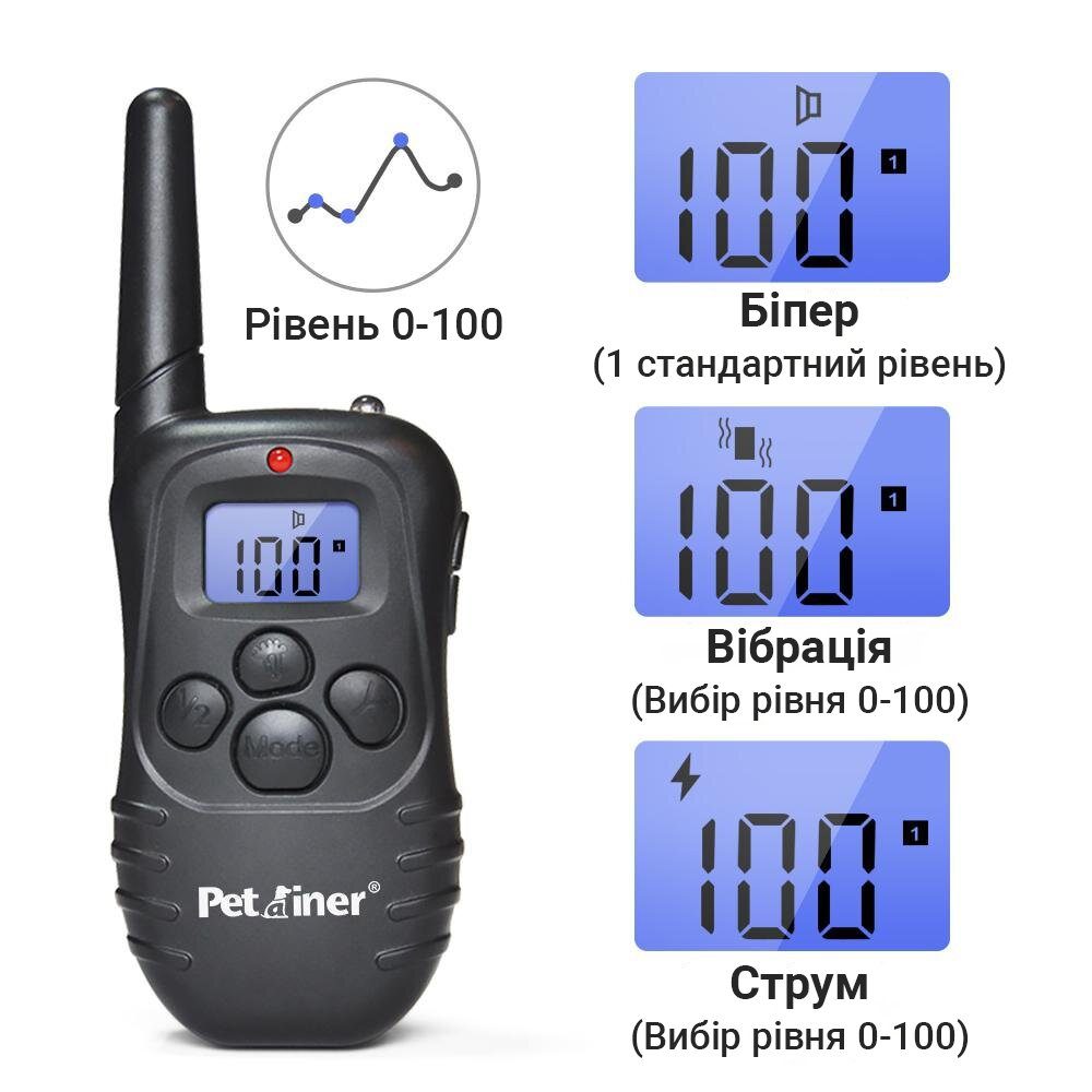 Електронашийник для дресирування собак iPets 998D, нашийник електронний з пультом дистанційного керування, до 300 метрів 5