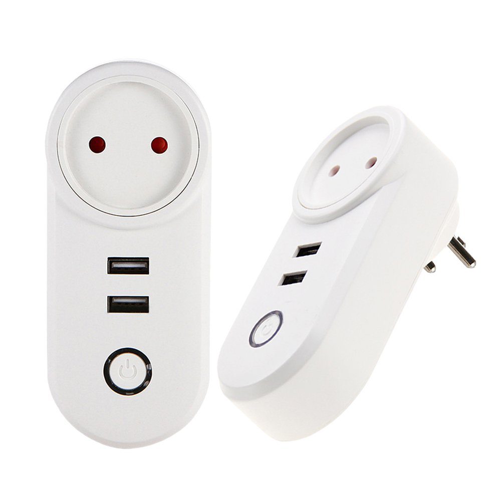 Розумна Wifi розетка USmart IS-02w з USB роз'ємами, 16А, підтримка Tuya, Android / iOS 3