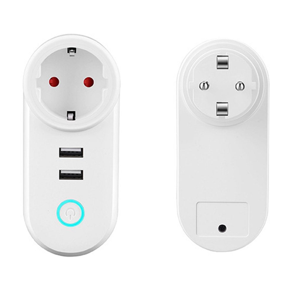 Розумна Wifi розетка USmart IS-02w з USB роз'ємами, 16А, підтримка Tuya, Android / iOS 4