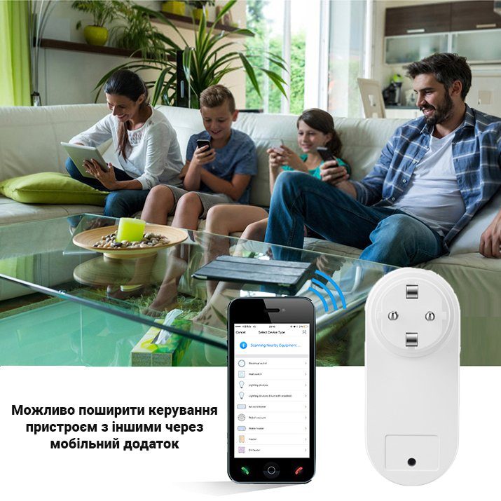 Розумна Wifi розетка USmart IS-02w з USB роз'ємами, 16А, підтримка Tuya, Android / iOS 10