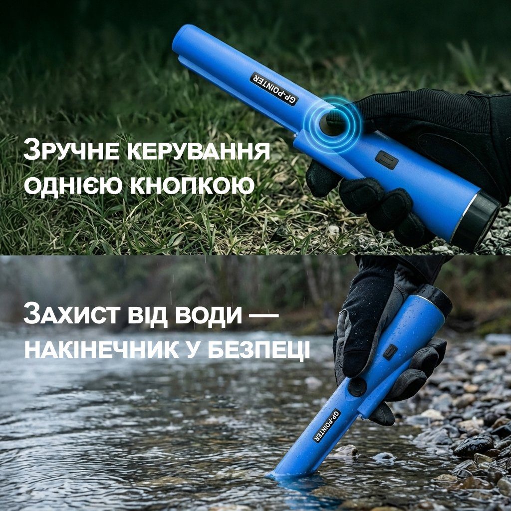 Вологостійкий пінпоінтер GP-Pointer, металошукач - цілевказувач, Синій 4