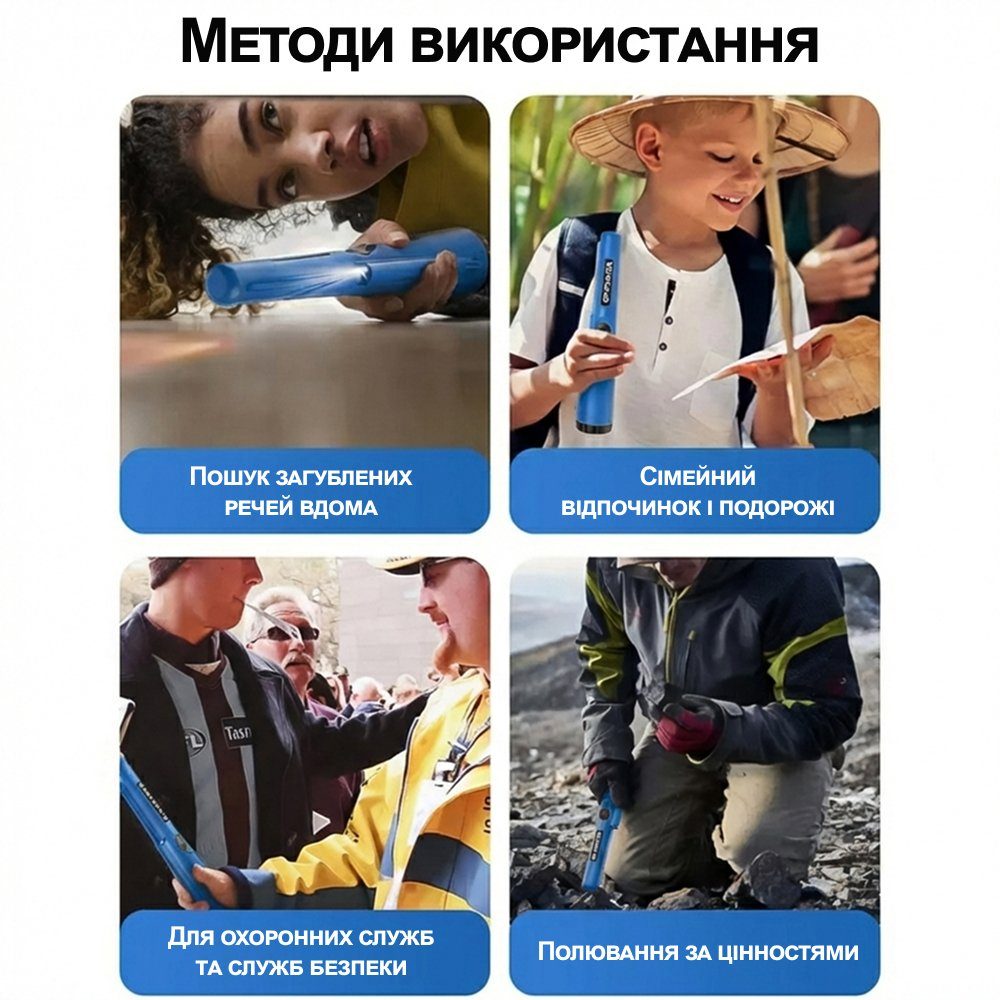 Вологостійкий пінпоінтер GP-Pointer, металошукач - цілевказувач, Синій 8