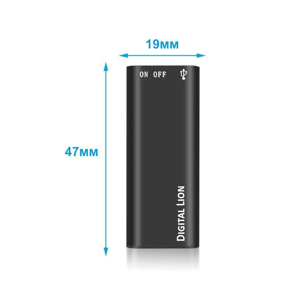 Міні диктофон з активацією голосом Digital Lion R01s, 16 Гб, VOX, 12 годин запису 5