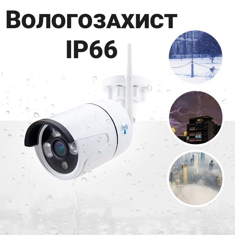 Бездротовий WiFi комплект відеоспостереження на 8 камер з монітором USmart ICK-04w, підтримка Tuya, 2 Мп, FullHD 12