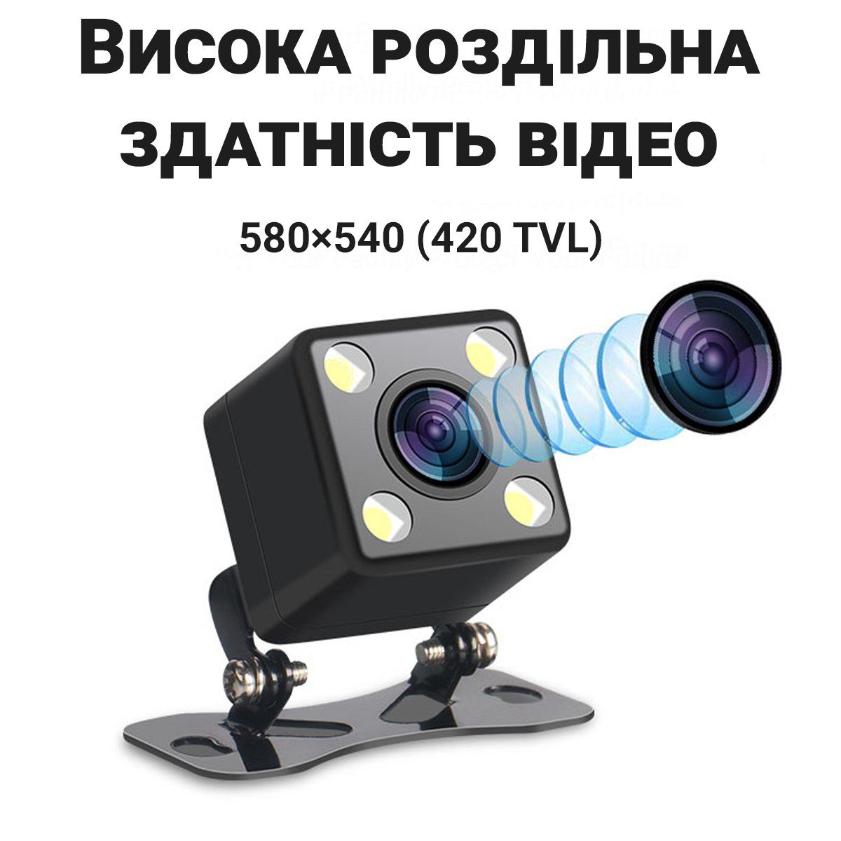 Автомобільна камера заднього виду з LED підсвіткою Podofo R0003A2P | паркувальна камера для автомобіля, IP66, 170 ° 6