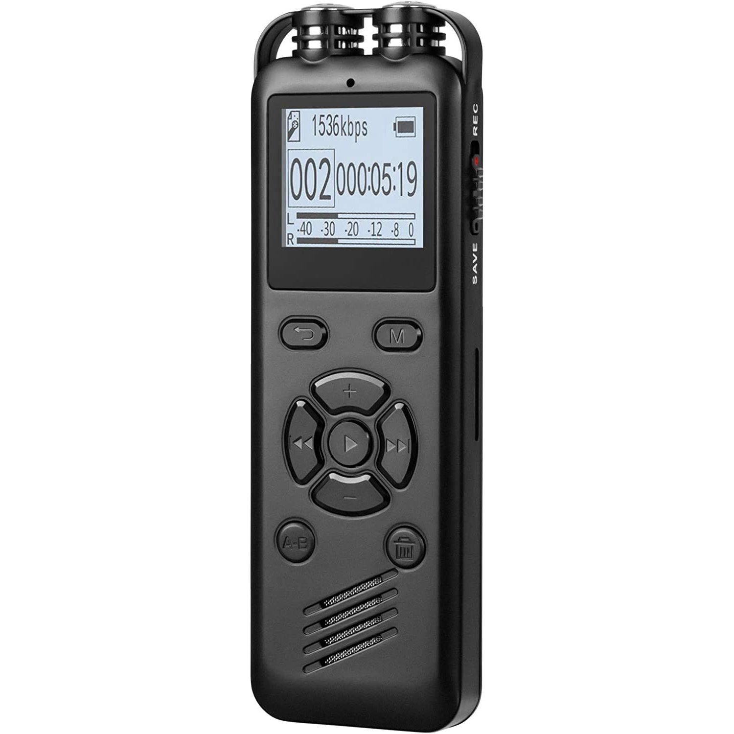 Професійний цифровий диктофон Savetek GS-R69, 16 Гб, стерео, з голосовою активацією та шумозаглушенням, до 54 годин запису 3