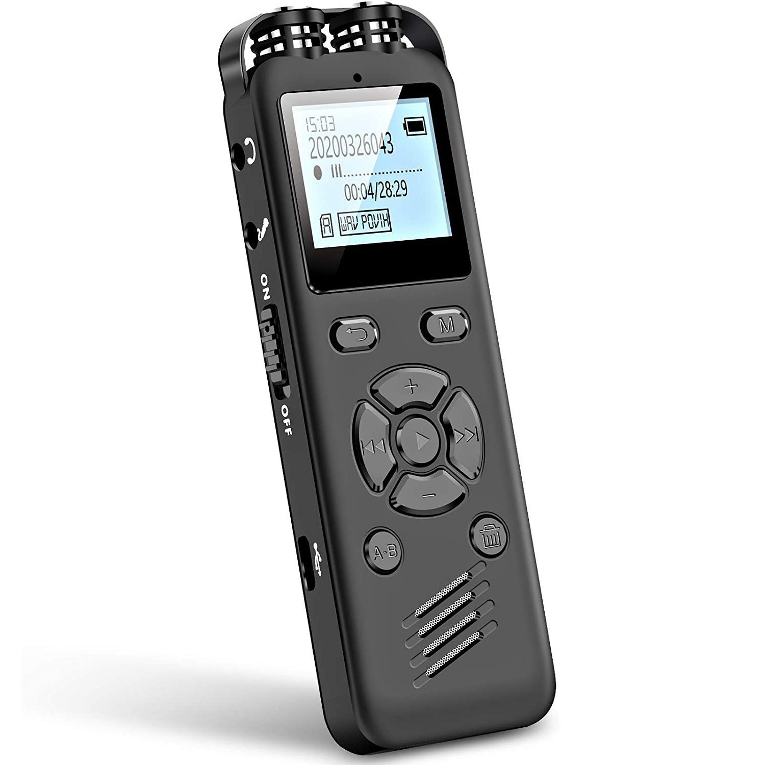 Професійний цифровий диктофон Savetek GS-R69, 16 Гб, стерео, з голосовою активацією та шумозаглушенням, до 54 годин запису 2