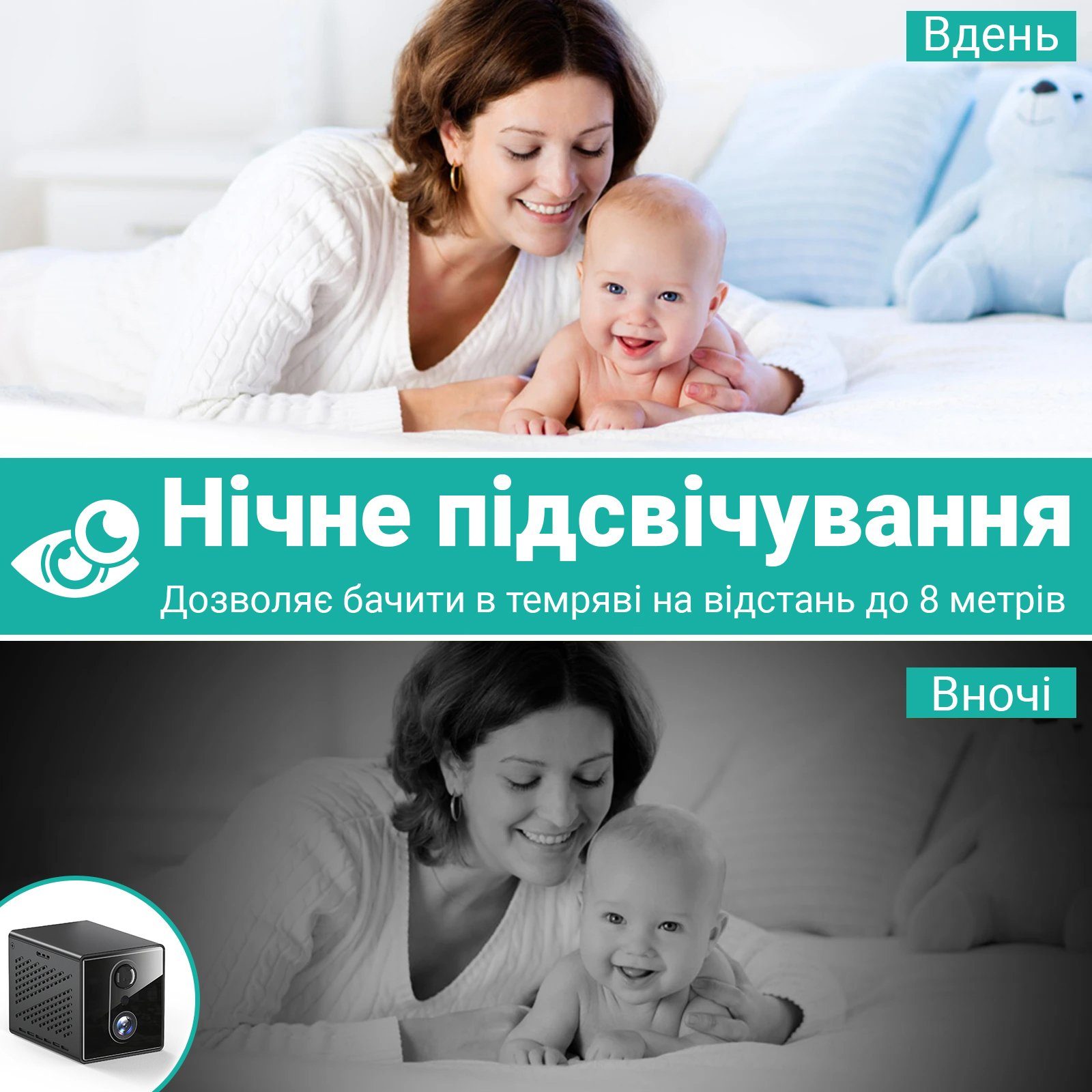 Бездротова 4G міні камера відеоспостереження Camsoy T9G3t, під сім карту, з датчиком руху, 3 Мп, 1080P, iOS/Android 7