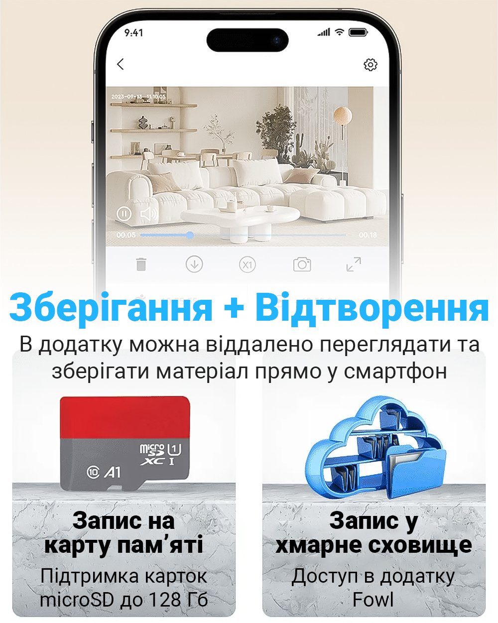 Бездротова 4G міні камера відеоспостереження Camsoy S70G, з подвійною лінзою та датчиком руху, 3 Мп, 1080P, iOS/Android 11