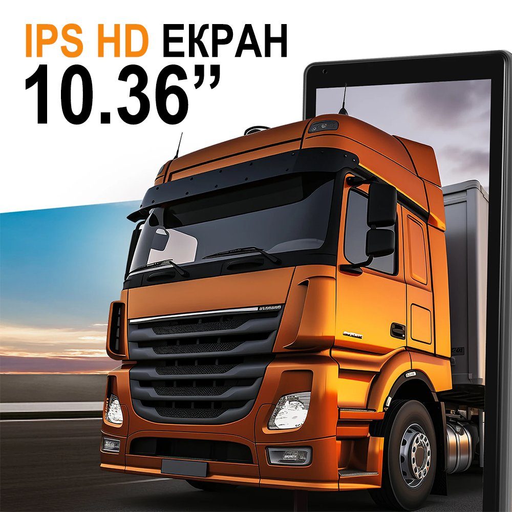 Електронне дзеркало заднього виду Podofo A3713B 10.36", цифрова система заміни дзеркал для вантажного автомобіля, DVR, камера заднього виду, контроль сліпих зон, ліве 8