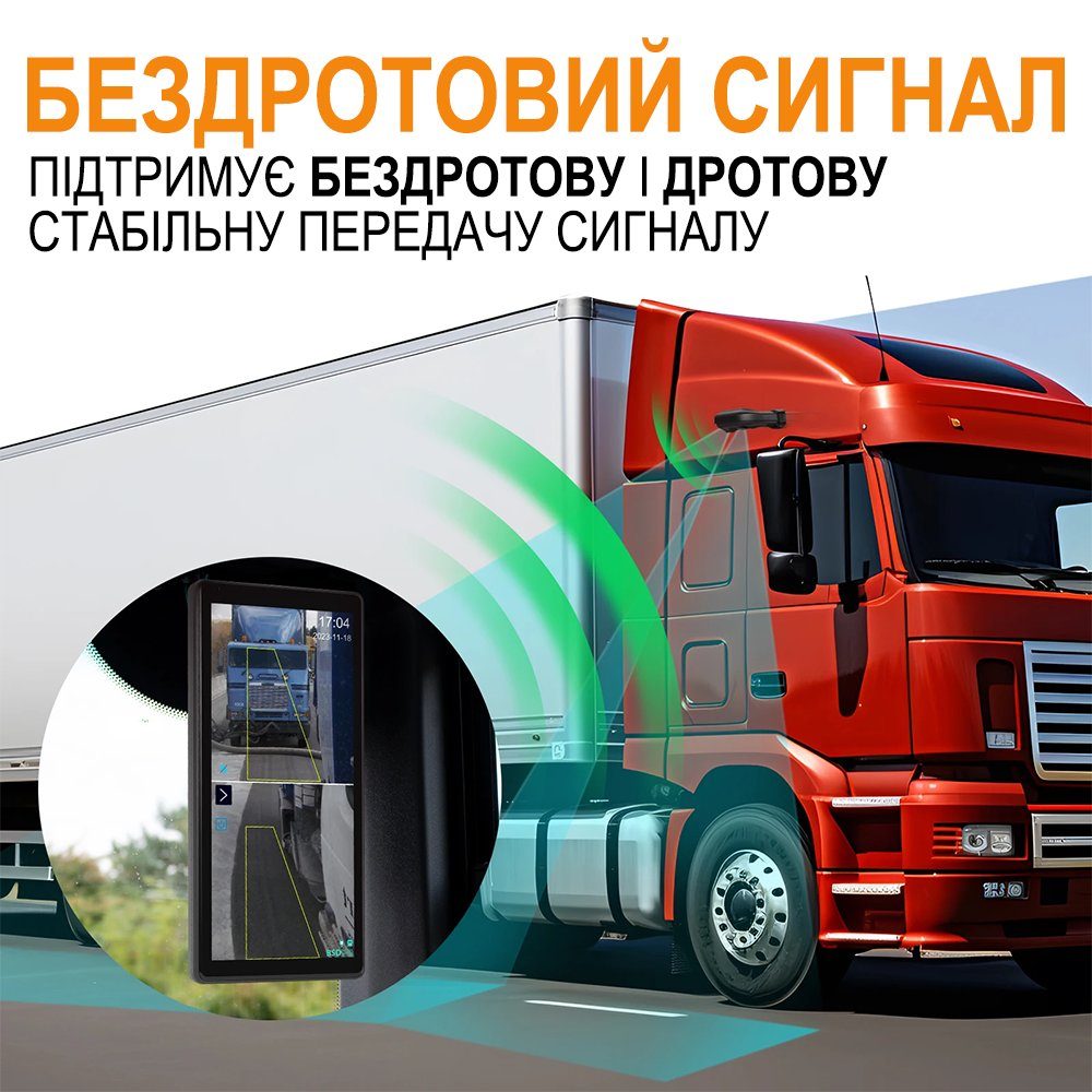 Цифрова система замінників дзеркал заднього виду Podofo A3713A, електронне дзеркало 10.36” з камерою заднього виду для моніторингу сліпих зон вантажних автомобілів (праве) 5