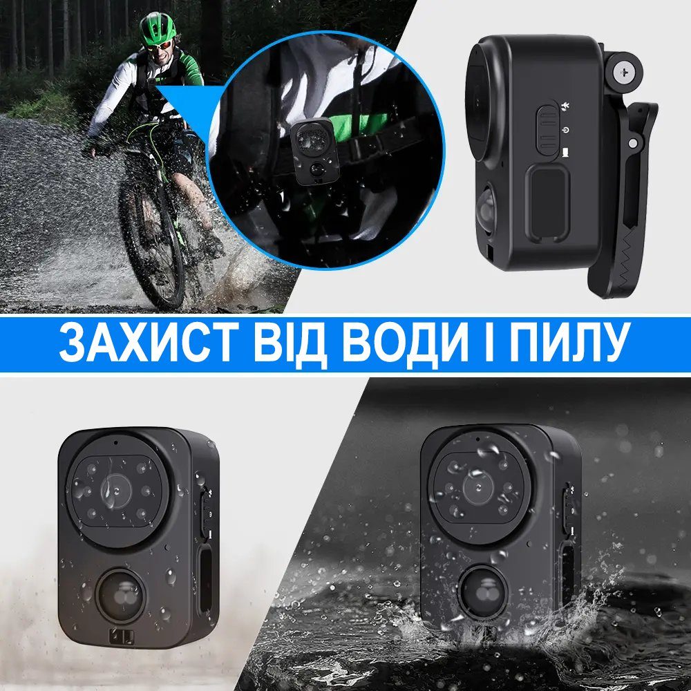 Міні камера відеоспостереження Digital Lion PD01, боді камера з датчиком руху та нічним баченням, до 30 днів роботи, 1080P 3