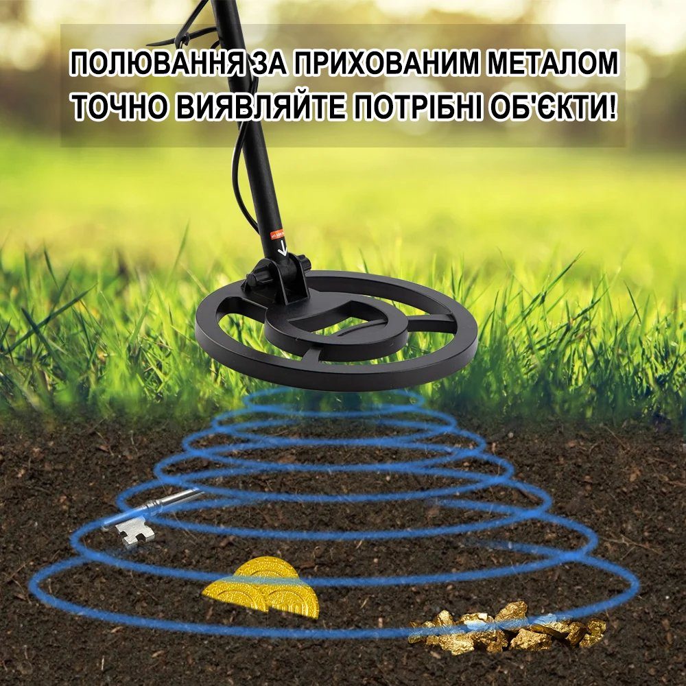 Грунтовий глибинний металошукач з високою чутливістю Gerui MD4090 | металодетектор, золота, срібла, заліза, водонепроникний, black 8