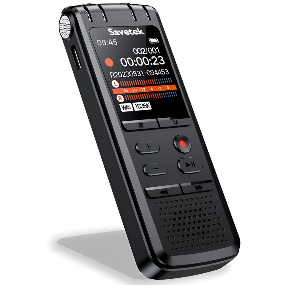 Професійний цифровий стерео диктофон Savetek GS-R58 з шумозаглушенням та голосовою активацією, 32 GB 3