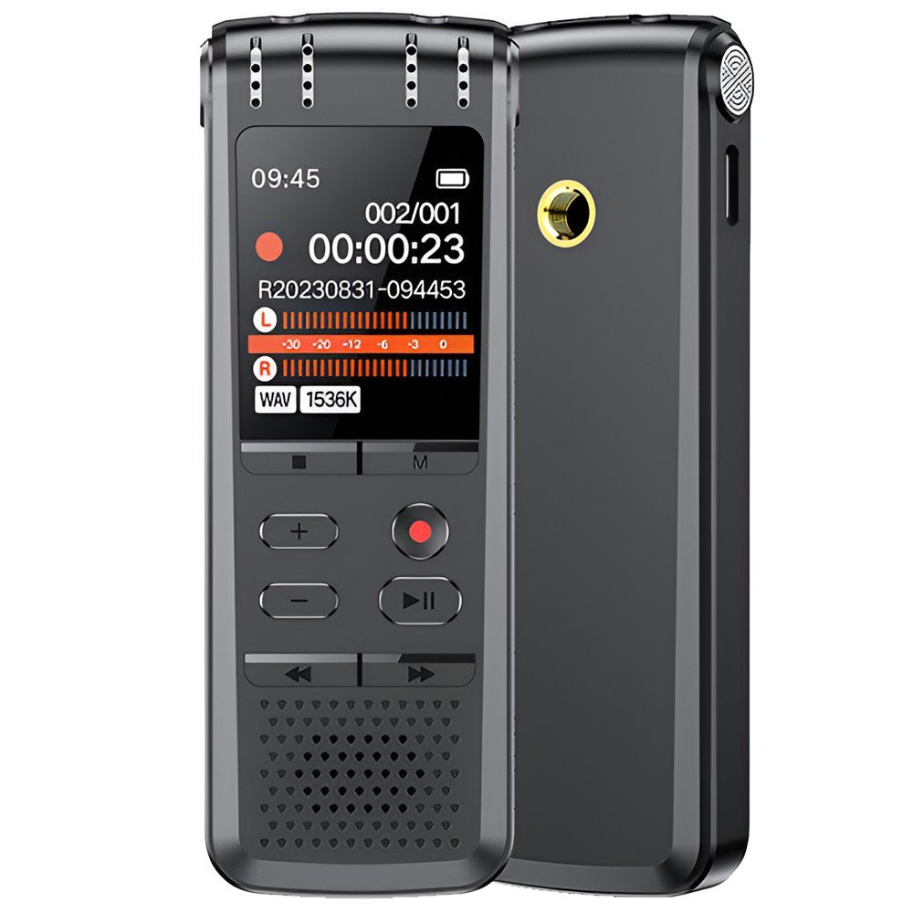 Професійний цифровий стерео диктофон Savetek GS-R58 з шумозаглушенням та голосовою активацією, 64 GB 6