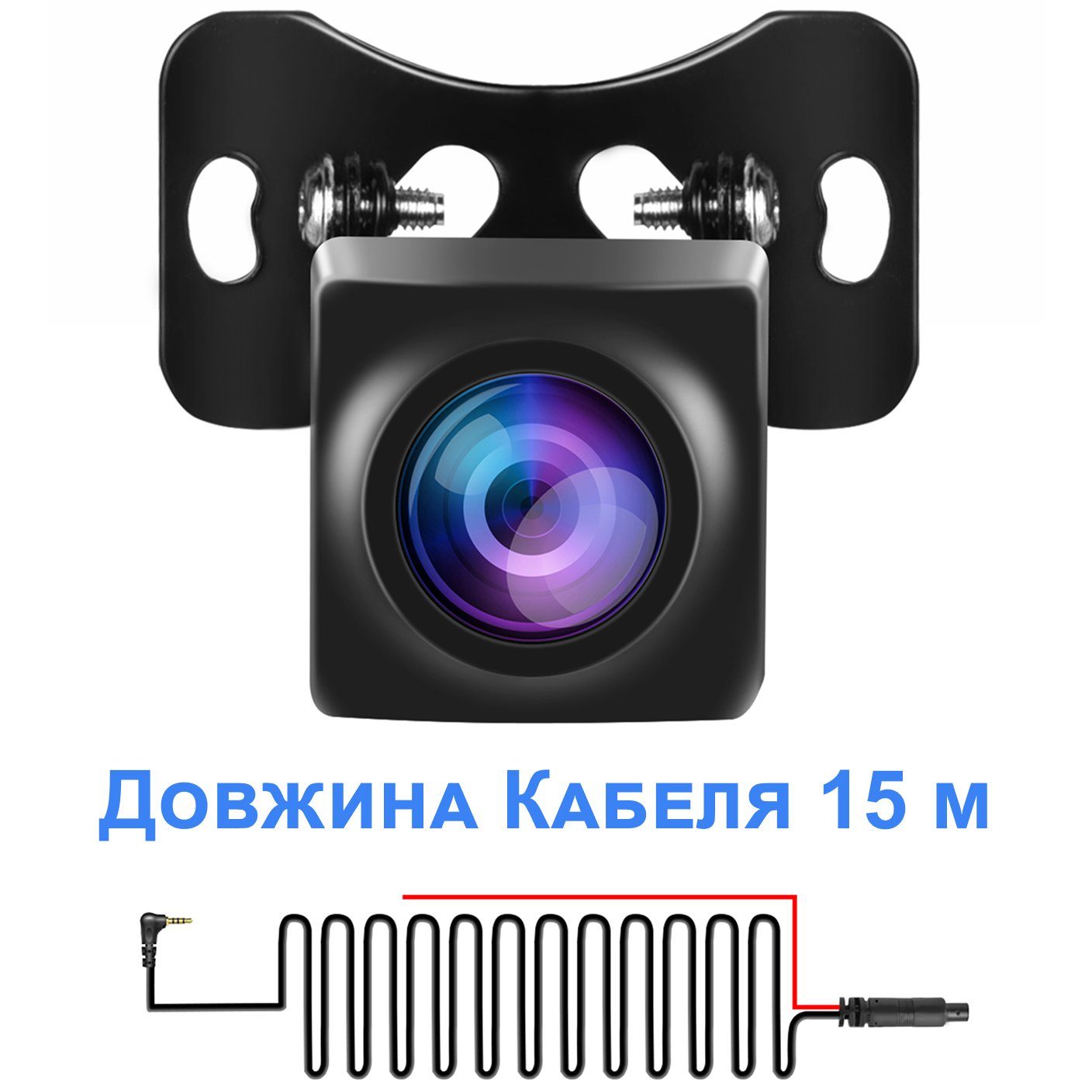 Камера заднього виду для автомобіля Podofo Y3187G4 | автомобільна паркувальна камера, AV IN, 4-pin micro jack (2,5 мм TRRS), 15м 10