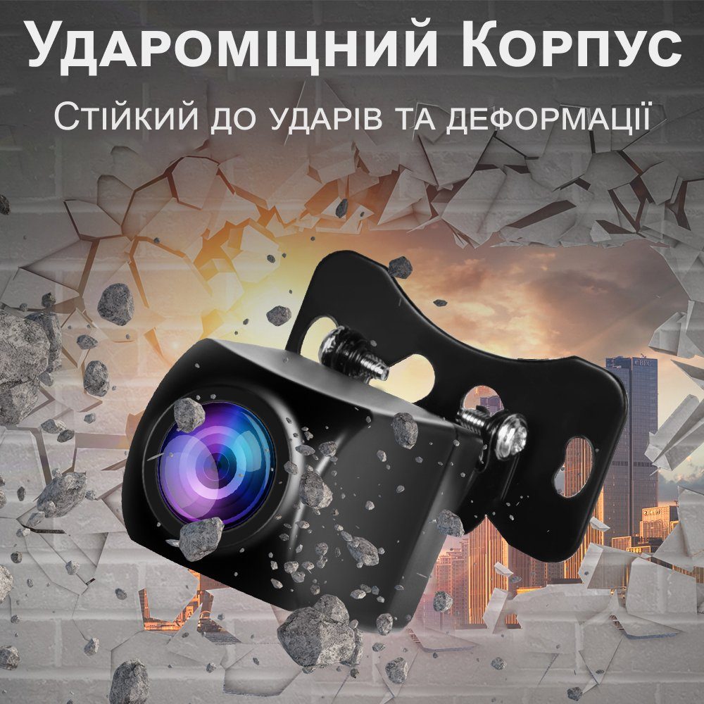 Камера заднього виду для автомобіля Podofo Y3187G4 | автомобільна паркувальна камера, AV IN, 4-pin micro jack (2,5 мм TRRS), 15м 3