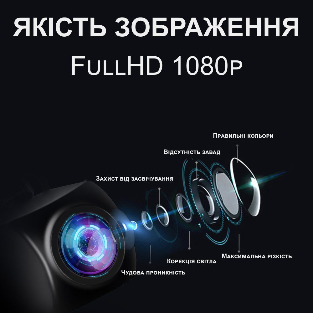 Камера заднього виду для автомобіля Podofo Y3187G6 | автомобільна паркувальна камера, AV IN, 4-pin micro jack (2,5 мм TRRS), 10м 8